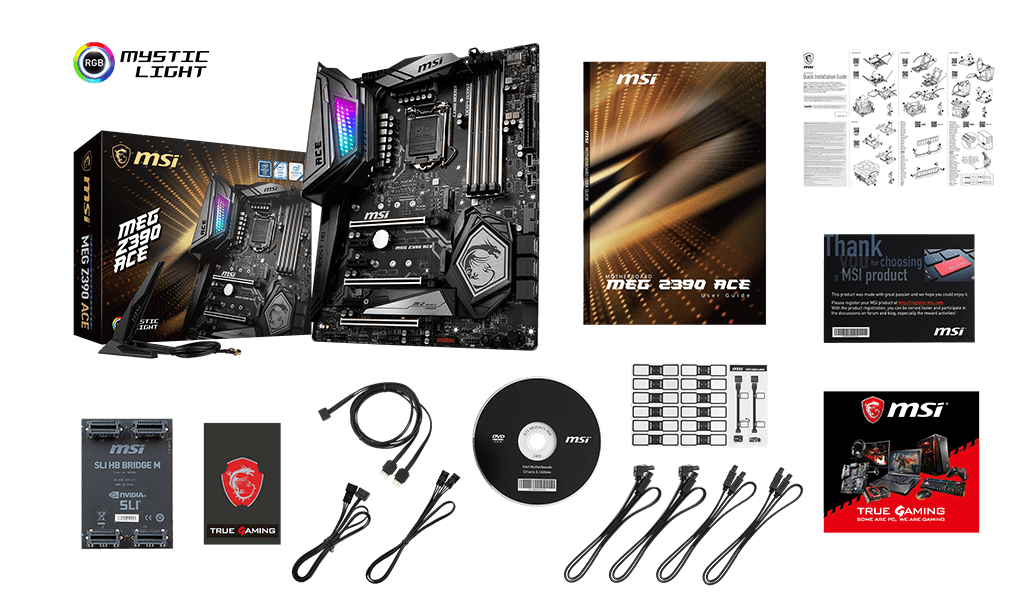 MSI MEG Z390 ACE box content